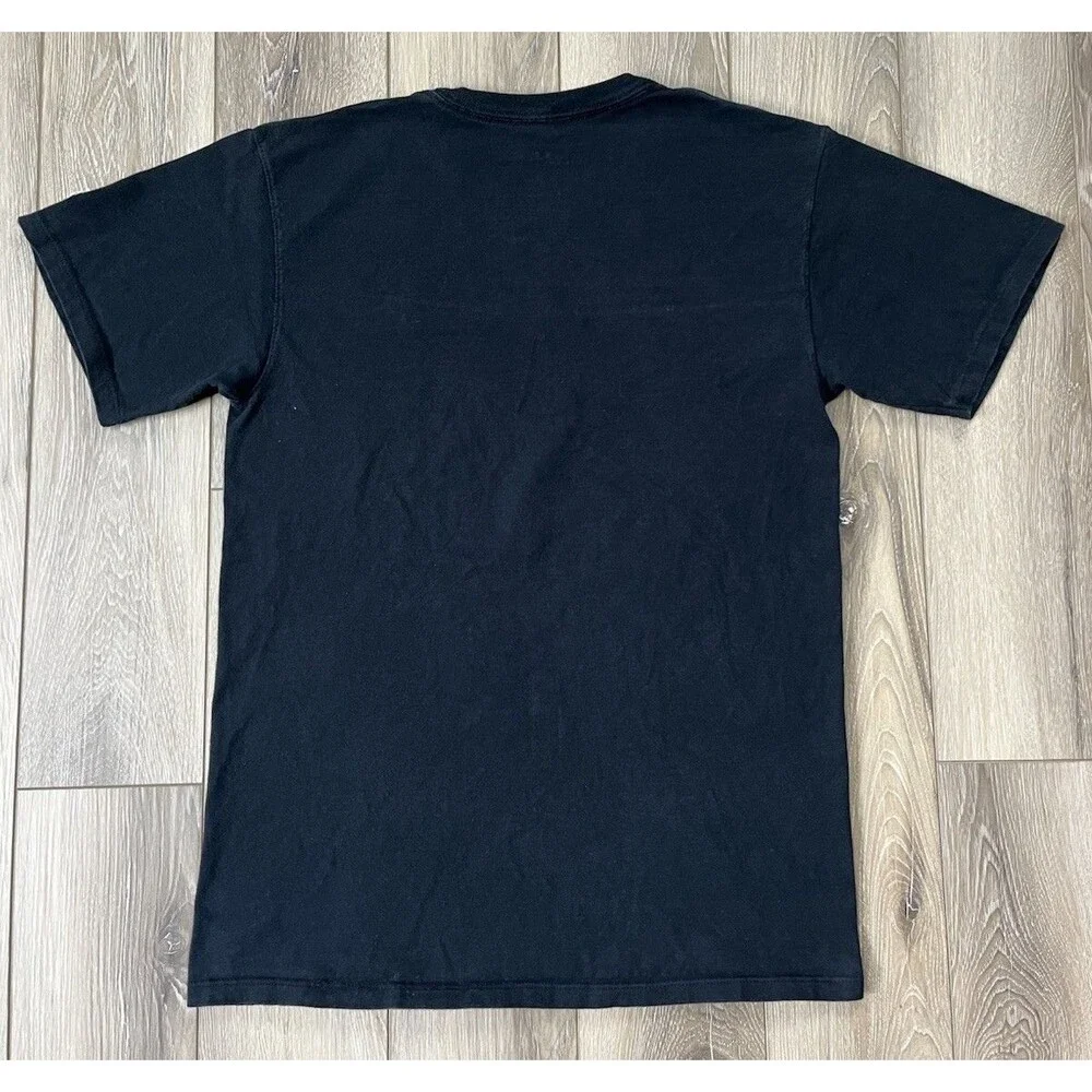Champion Authentic Black Short Sleeve Tee Mens S 100% Cotton Embroidered Logo - Picture 5 of 8